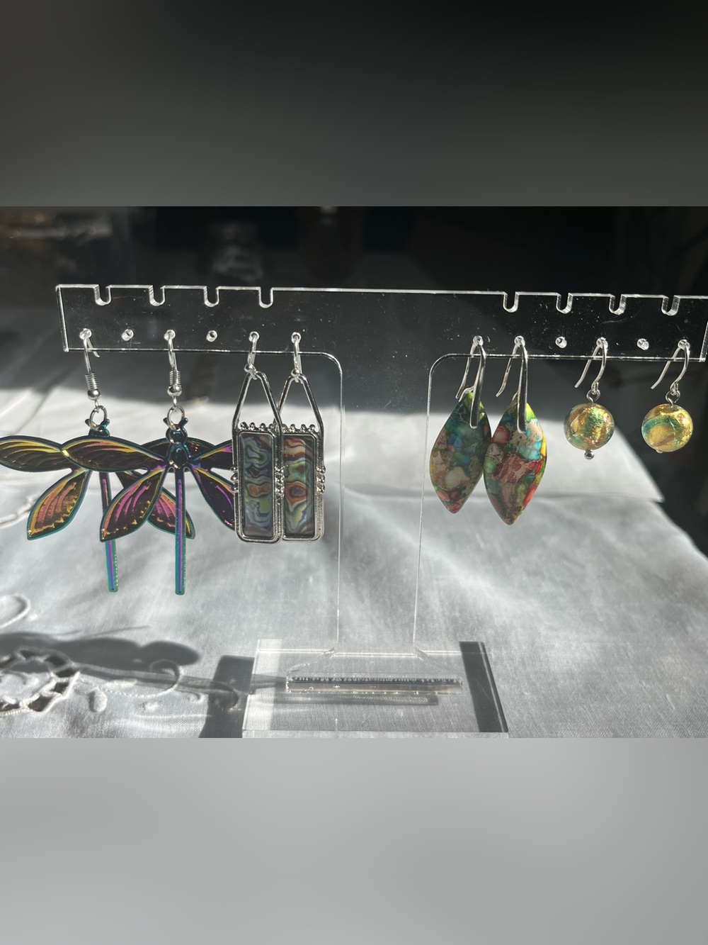 Colorful Statement Earrings Set of 4 Pairs!